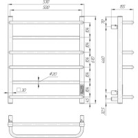 Uscător de prosoape Elna Cascad Lux 6 (29567) imaginea #2 — magazin online Desire.md