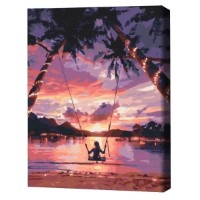 Tablou pe numere Brushme Райское наслаждение 30x40cm (RBS29710FC)