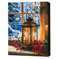 Tablou pe numere Brushme Свет в окне 30x40cm (RBS54503FC)