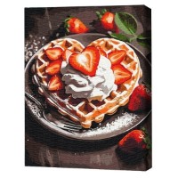 Tablou pe numere Brushme Сладкий десерт 30x40 (RBS53878FC)