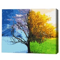 Tablou pe numere Brushme Смена сезонов 40x50cm (BS52399)