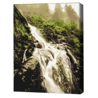 Tablou pe numere Brushme Шум водопада 30x40cm (RBS52579FC)
