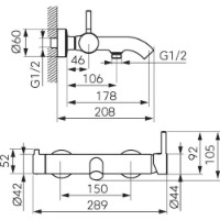 Baterie pentru cadă Ferro Ciriculus BCK11 imaginea #2 — magazin online Desire.md