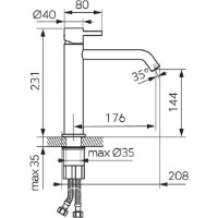Baterie lavoar Ferro Ciriculus BCK2MLGM imaginea #2 — magazin online Desire.md