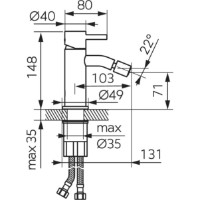 Смеситель для биде Ferro Ciriculus BCK6 фото №2 — интернет-магазин Desire.md