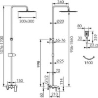 Set pentru duș Ferro NP80-BAQ13U imaginea #2 — magazin online Desire.md