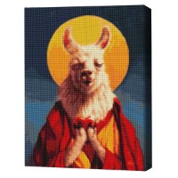 Pictura cu diamante după numere Brushme Далай-Лама 40x50cm (4840781364016)