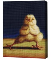 Pictura cu diamante după numere Brushme Йога-цыплёнок 40*50cm (4840781364016)