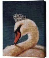 Pictura cu diamante după numere Brushme Принцесса Лебедь 40x50cm (4840781364016)