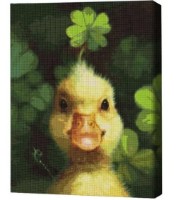 Pictura cu diamante după numere Brushme Счастливый утёнок 40x50cm (4840781364016)