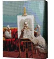 Pictura cu diamante după numere Brushme Утка-Ателье 40x50cm (4840781364016)