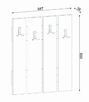Вешалка Trendy Anita White 65x80x4cm GTR005945 фото №4 — интернет-магазин Desire.md