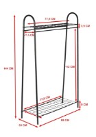 Вешалка Trendy Riley Black 145x89x33cm GTR005950 фото №4 — интернет-магазин Desire.md