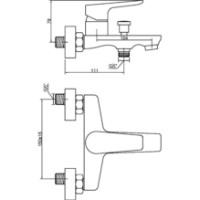 Baterie pentru cadă Invena BW-19-002-V imaginea #2 — magazin online Desire.md