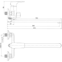 Baterie pentru cadă Mixxus Missouri 006-25 Black imaginea #2 — magazin online Desire.md