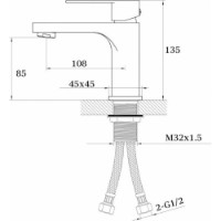 Baterie lavoar Mixxus FINIO 001 imaginea #2 — magazin online Desire.md