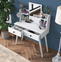 Туалетный столик Trendy BJ102 2232 White 111x97.8x40cm GTR001471 фото №2 — интернет-магазин Desire.md