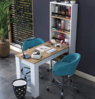 Туалетный столик Trendy BJ113 2621 Walnut/White 120x153.6x53.8cm GTR001470