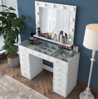 Туалетный столик Trendy BJ118 2789 White 120x79.8x44.5cm GTR001483 фото №2 — интернет-магазин Desire.md