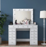 Туалетный столик Trendy BJ119 2895 White 120x81.6x44.5cm GTR001484 фото №3 — интернет-магазин Desire.md