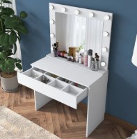 Măsuţă de toaletă Trendy BJ120 2916 White 90x148.6x45cm GTR001473 imaginea #3 — magazin online Desire.md