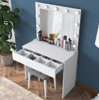 Măsuţă de toaletă Trendy BJ121 2934 White 90x76.8x45cm GTR001477 imaginea #3 — magazin online Desire.md
