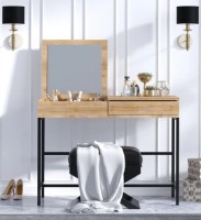 Măsuţă de toaletă Trendy Linda Oak/Black 100x45x75cm GTR001444