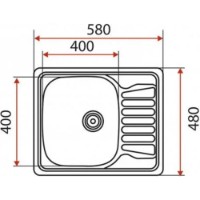 Chiuvetă de bucătărie Mixxus Z5848-08-180E Satin imaginea #2 — magazin online Desire.md