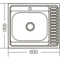Chiuvetă de bucătărie Mixxus Z6060L-06-160MD Micro Decor imaginea #2 — magazin online Desire.md