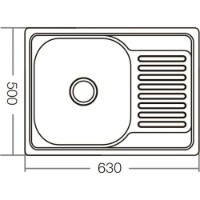 Chiuvetă de bucătărie Mixxus Z6350-08-180D Decor imaginea #2 — magazin online Desire.md