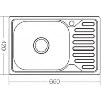 Chiuvetă de bucătărie Mixxus Z6642-08-180D Decor imaginea #3 — magazin online Desire.md