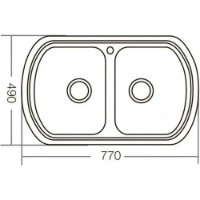 Chiuvetă de bucătărie Mixxus Z7749-08-180D Decor imaginea #3 — magazin online Desire.md
