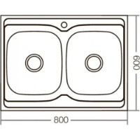 Chiuvetă de bucătărie Mixxus Z8060B-08-180E Satin imaginea #2 — magazin online Desire.md