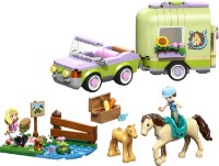 Set de construcție Lego Friends: Horse & Baby Foal Trailer (42695)