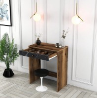 Туалетный столик Trendy Lizbon Walnut/Black Marble 84.7x70x40cm GTR001447 фото №2 — интернет-магазин Desire.md