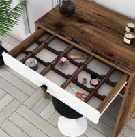 Măsuţă de toaletă Trendy Lizbon Walnut/White 84.7x70x40cm GTR001449 imaginea #3 — magazin online Desire.md