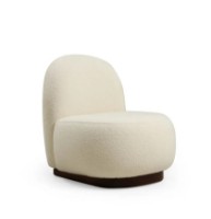 Fotoliu Trendy Tina Bouclet White 85x75x74cm GTR002017 imaginea #3 — magazin online Desire.md