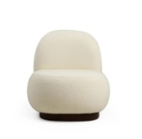 Fotoliu Trendy Tina Bouclet White 85x75x74cm GTR002017 imaginea #4 — magazin online Desire.md