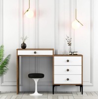 Туалетный столик Trendy Lizbon 551 Walnut/White 124x84x40cm GTR001460