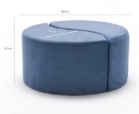 Fotoliu moale Trendy Alis Blue 80x80x40cm GTR002935 imaginea #5 — magazin online Desire.md