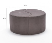 Fotoliu moale Trendy Alis Mink 80x80x40cm GTR002936 imaginea #4 — magazin online Desire.md