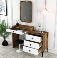 Туалетный столик Trendy Lizbon 544 Walnut/White 124x84x40cm GTR001664 фото №3 — интернет-магазин Desire.md