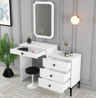 Туалетный столик Trendy Lizbon 549 White 124x84x40cm GTR001669 фото №3 — интернет-магазин Desire.md