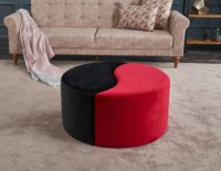 Fotoliu moale Trendy Alis Red/Black 80x80x40cm GTR002937