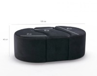 Fotoliu moale Trendy Alya Black 120x80x40cm GTR002939 imaginea #6 — magazin online Desire.md