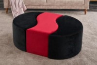 Fotoliu moale Trendy Alya Black/Red 120x80x40cm GTR002940