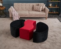 Fotoliu moale Trendy Alya Black/Red 120x80x40cm GTR002940 imaginea #2 — magazin online Desire.md