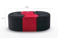 Fotoliu moale Trendy Alya Black/Red 120x80x40cm GTR002940 imaginea #5 — magazin online Desire.md