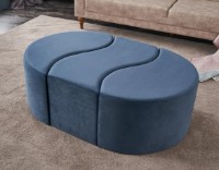 Fotoliu moale Trendy Alya Blue 120x80x40cm GTR002941