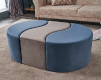 Fotoliu moale Trendy Alya Blue/Mink 120x80x40cm GTR002942